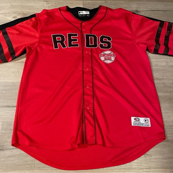 True Fan Other - True Fan MLB Cincinnati Reds Button Down Jersey Xl Genuine Merchandise EUC!